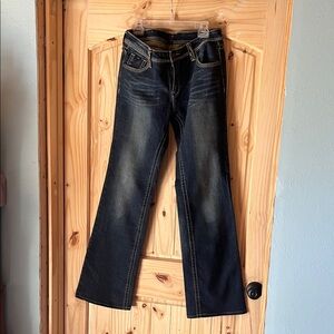 Classic Dark Blue Flare Jeans